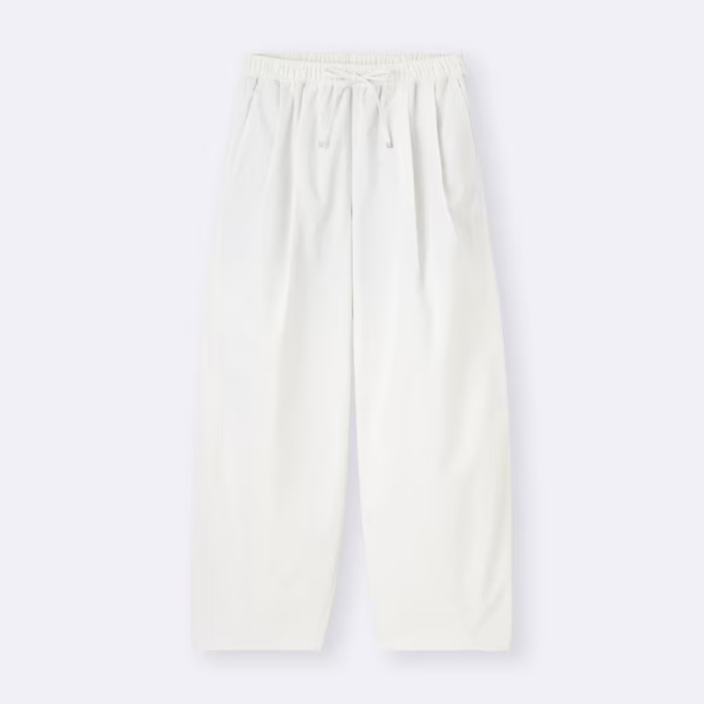 GU Barrel Leg Pull-On Pants - Off White